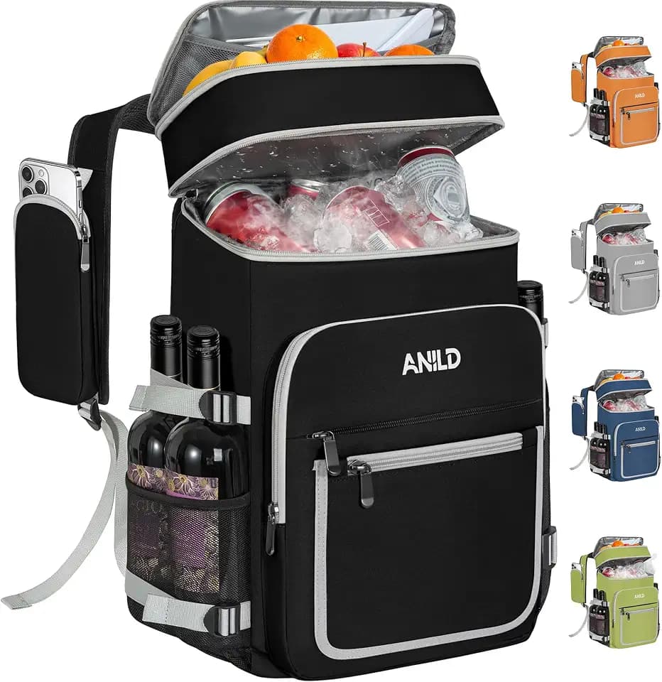 40 Cans Insulated Cooler Backpack, Leakproof Backpack Cooler for Men Women