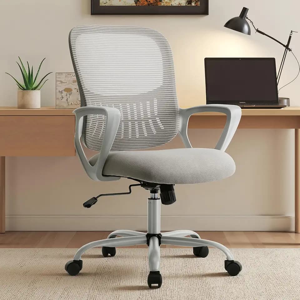 OLIXIS Home Office Chair, Mesh Desk Chair, Ergonomic Lumbar Support