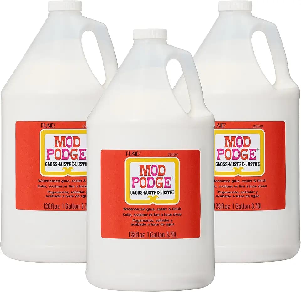 Mod Podge Waterbase Sealer, Glue and Finish (1-Gallon), CS11204B Gloss Finish (Pack of 4)