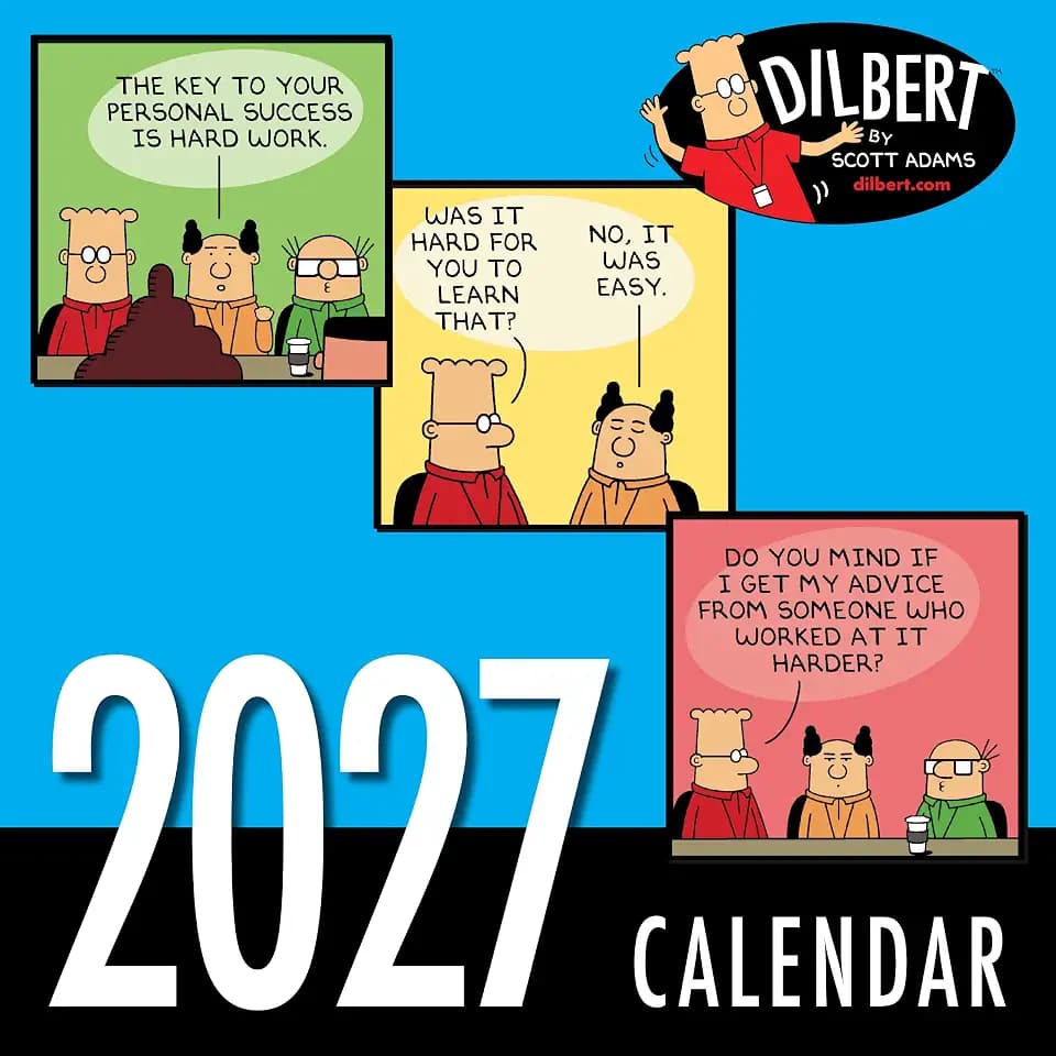 2027 Dilbert 12 Month Wall Calendar
