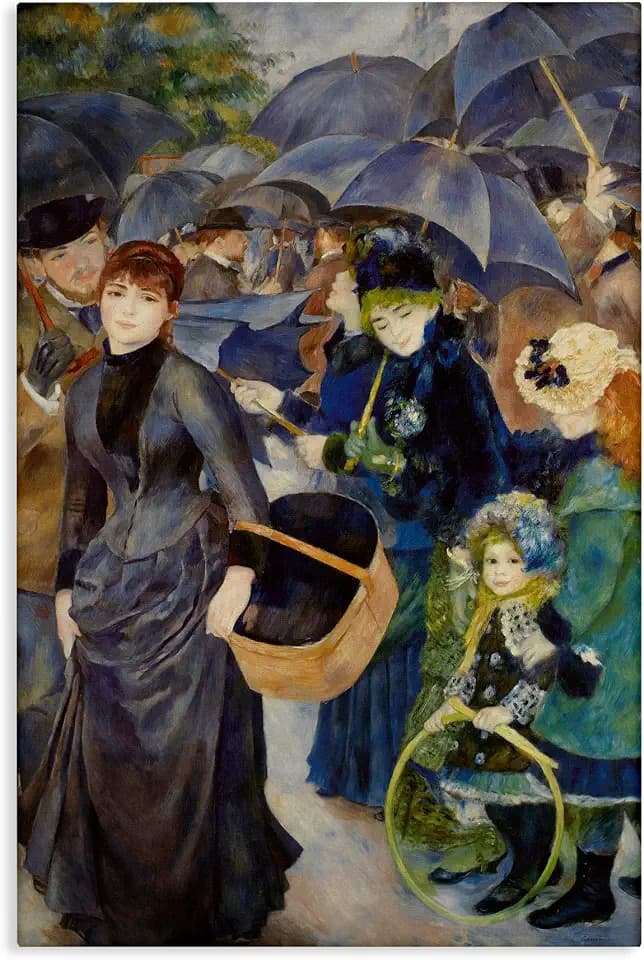 Stupell Industries Classic Umbrella Crowd, 16 x 24 Inch Canvas Wall Art