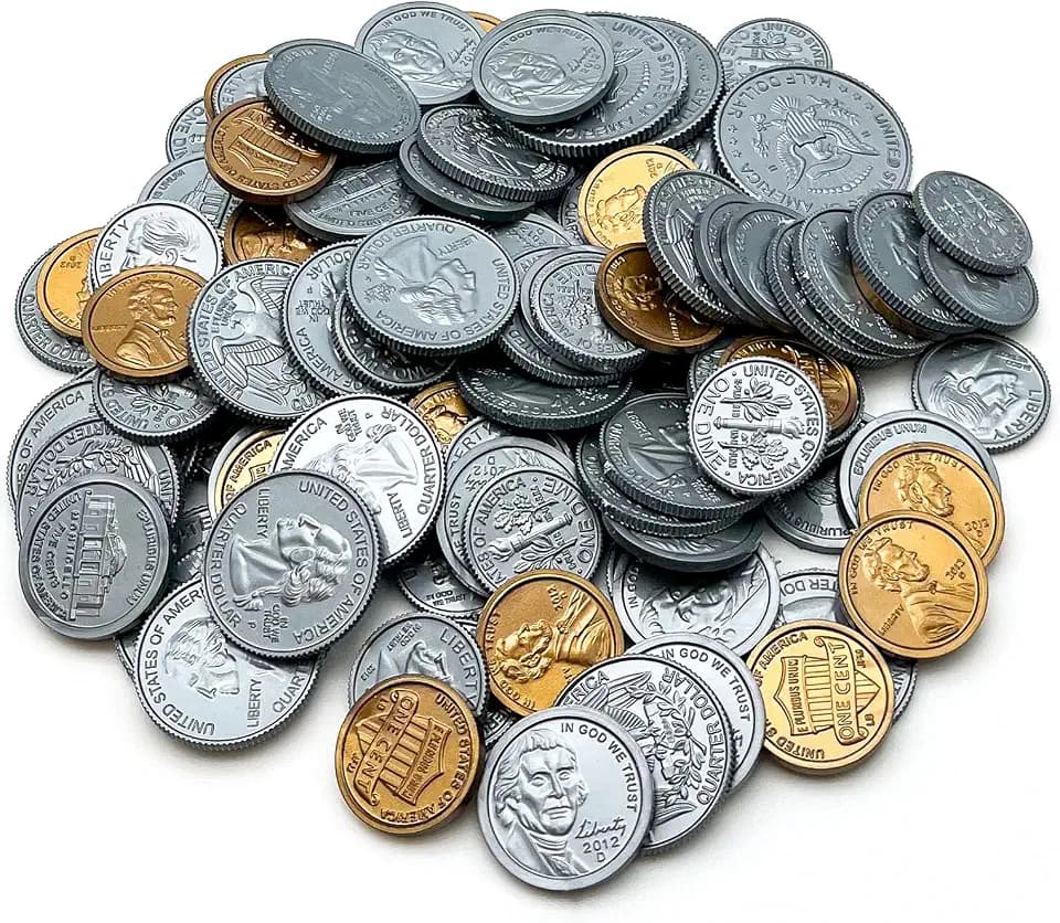 Teacher Created Resources Play Money: Assorted Coins (TCR20639), Multi (20639)