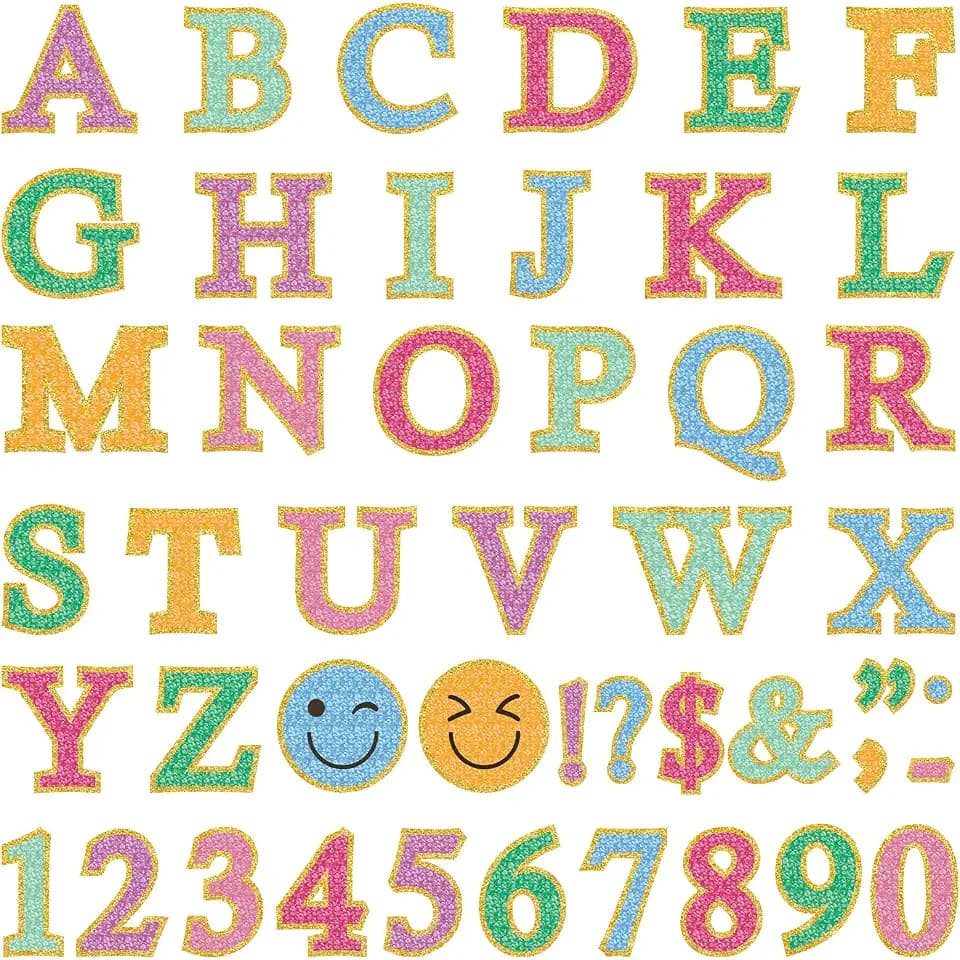 150 Pcs Glitter Bulletin Board Letter 12 in Letters Cutouts Extra Large