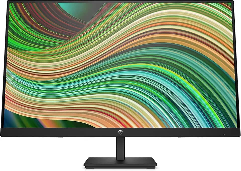 HP V27ie G5 FHD Monitor 68,6 cm (27 Zoll), 1920 x 1080 Pixel (16:9), 75 Hz, Full HD, AMD FreeSync, Joypad OSD Knopf, Blaulichtfiltermodus, VGA, HDMI 1.4, DisplayPort 1.2, umweltfreundlich, Schwarz