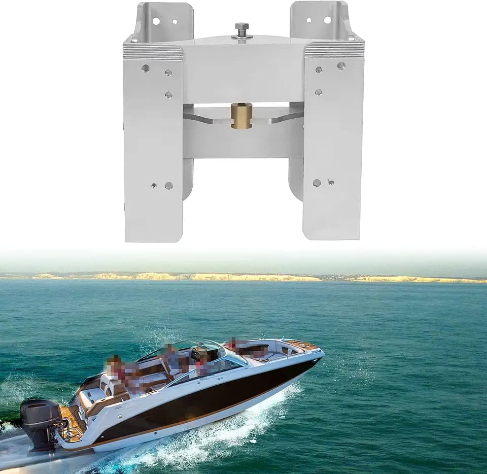 ECOTRIC 8'' Jack Plate Adjustable Outboard Motor Boat Power-Lift Manual
