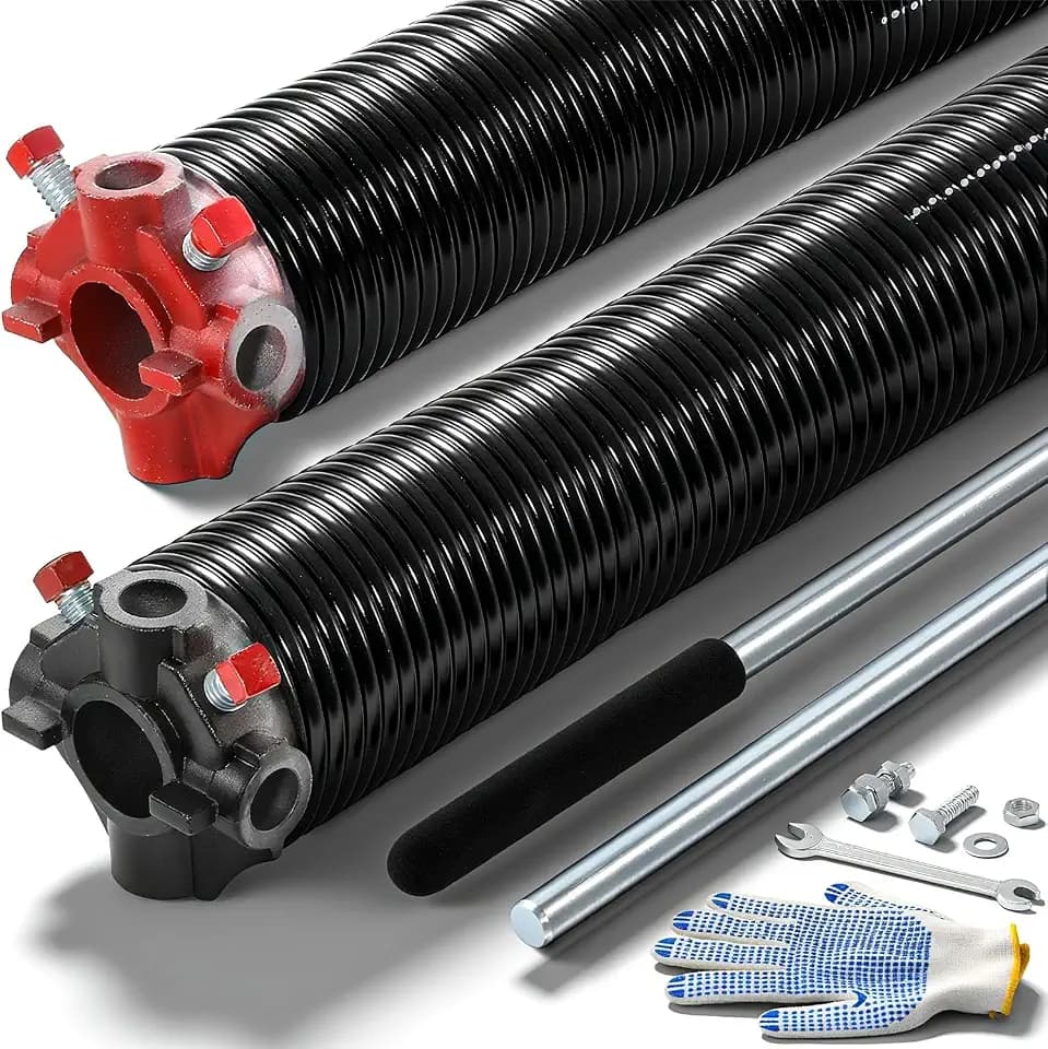 Garage Door Torsion Springs Pair, 0.262" x 2" x 36", Black