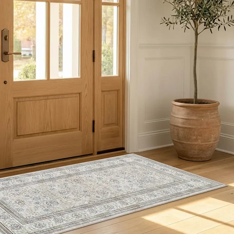 Dream Mink Washable Chenille 2 Piece Set - 24"x48" Accent Rug & 24"x72" Runner Finley Beige