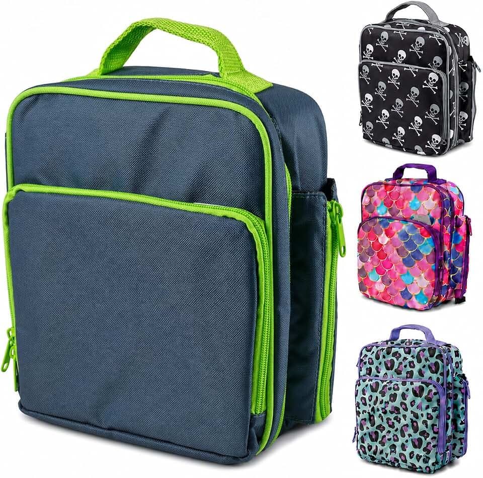 Bentology Kids Insulated Lunch Box for School with Reinforced Support Frame