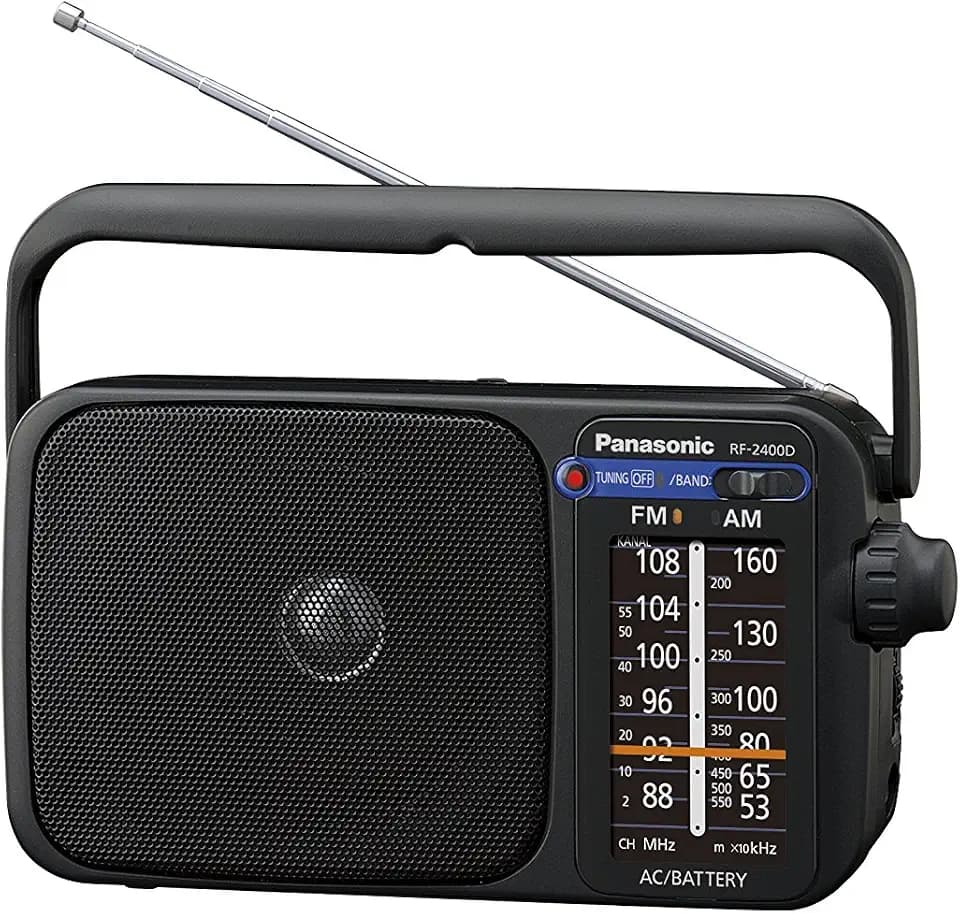 Panasonic rf-2400dej-k Tragbares Radio, Schwarz