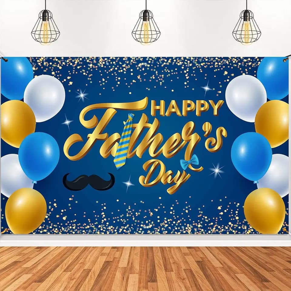 Happy Father’s Day Backdrop Banner - 71 x 43 Inches
