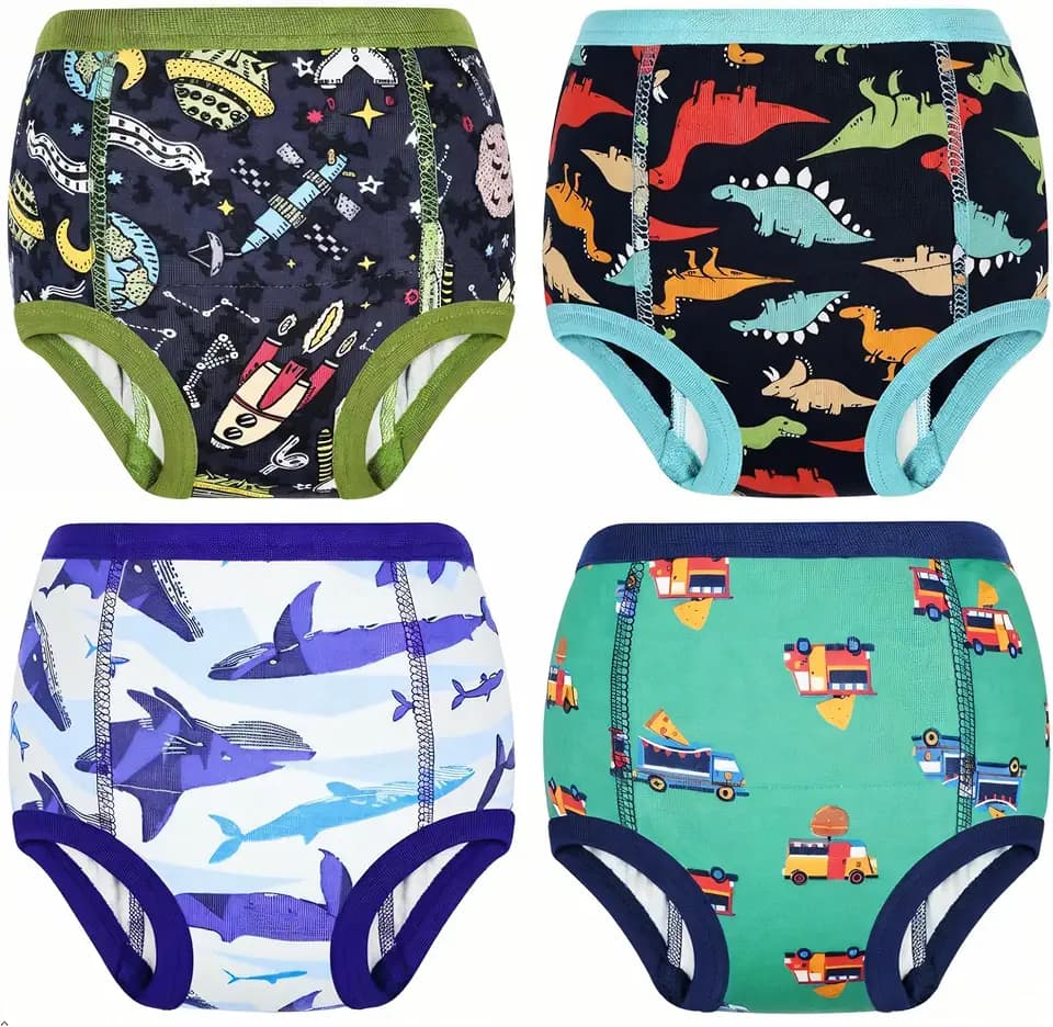 Potty Training Underwear 4Pack Absorbent Toddler Boys Pants 2-6T