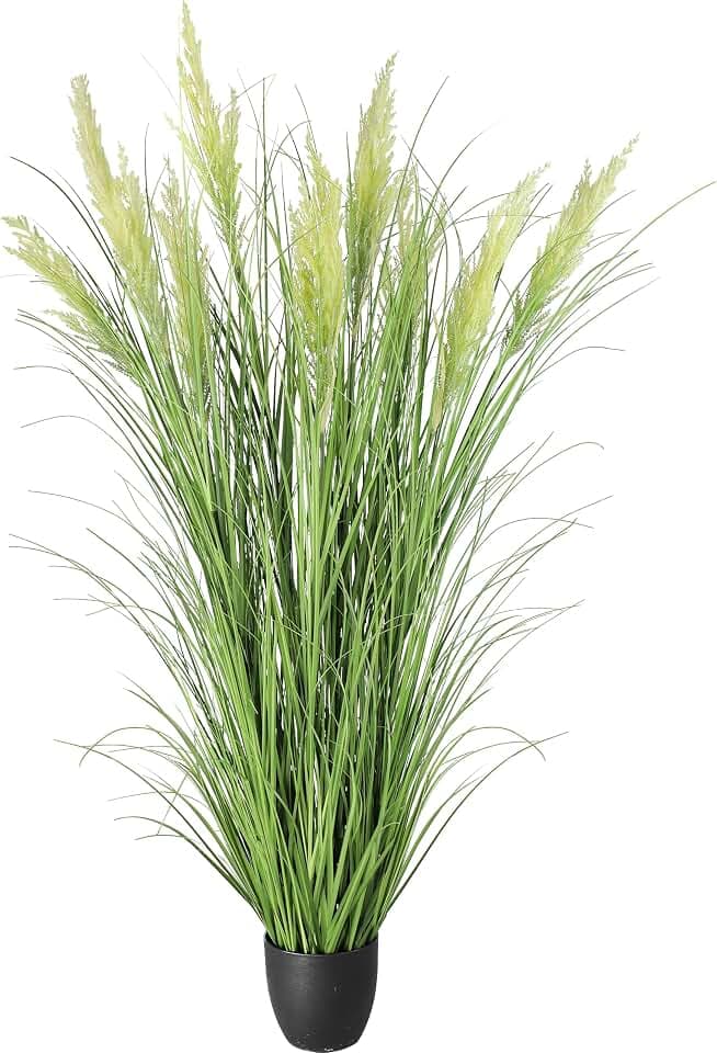 6ft/70in Artificial Plants Outdoor Indoor,Fake Onion Grass In Pot