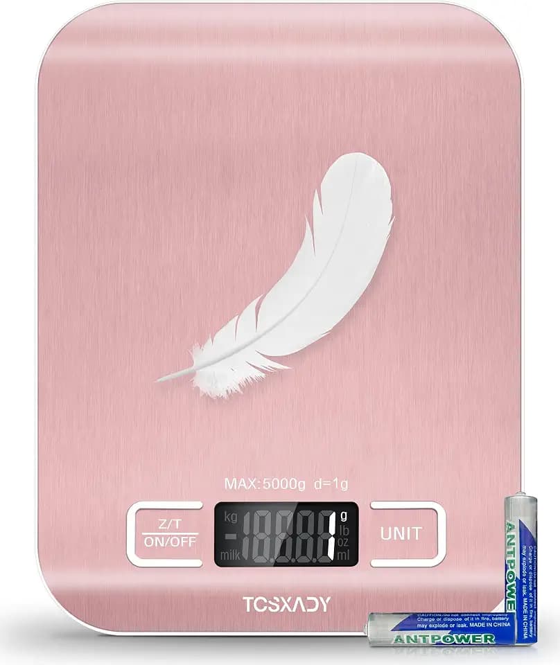 Food Scale, Digital Kitchen Scale with Grams & Ounces Units, 11lb
