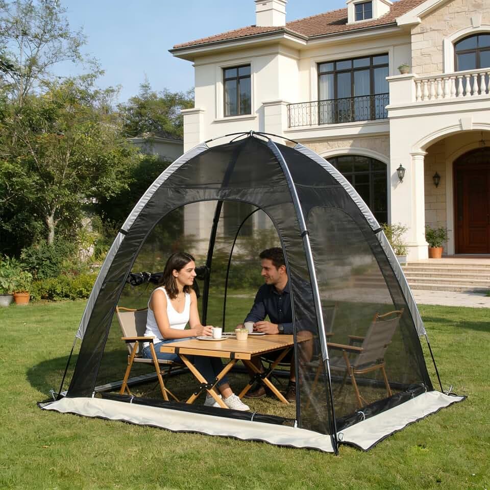 Screen House Tent, Outdoor Camping Screen Room Sun Shade Gazebo Shelter