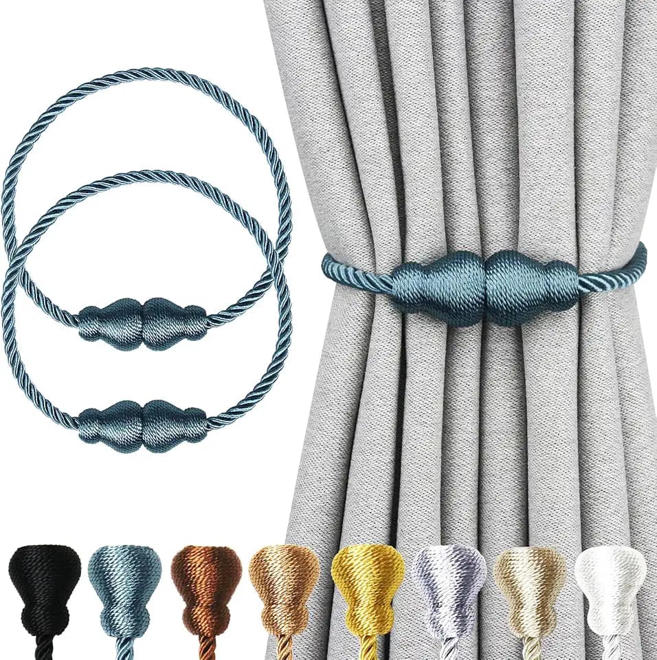 Magnetic Curtain Tiebacks Decorative Curtain Holders for Drapes Nieffeiy
