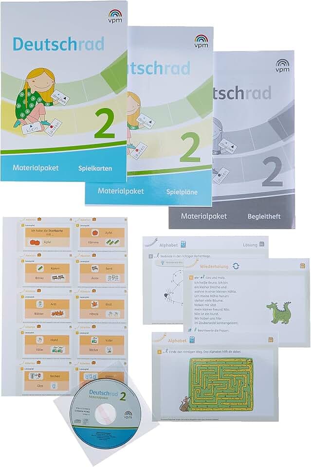 Deutschrad 2: Materialpaket Klasse 2 (Deutschrad. Ausgabe ab 2018)
