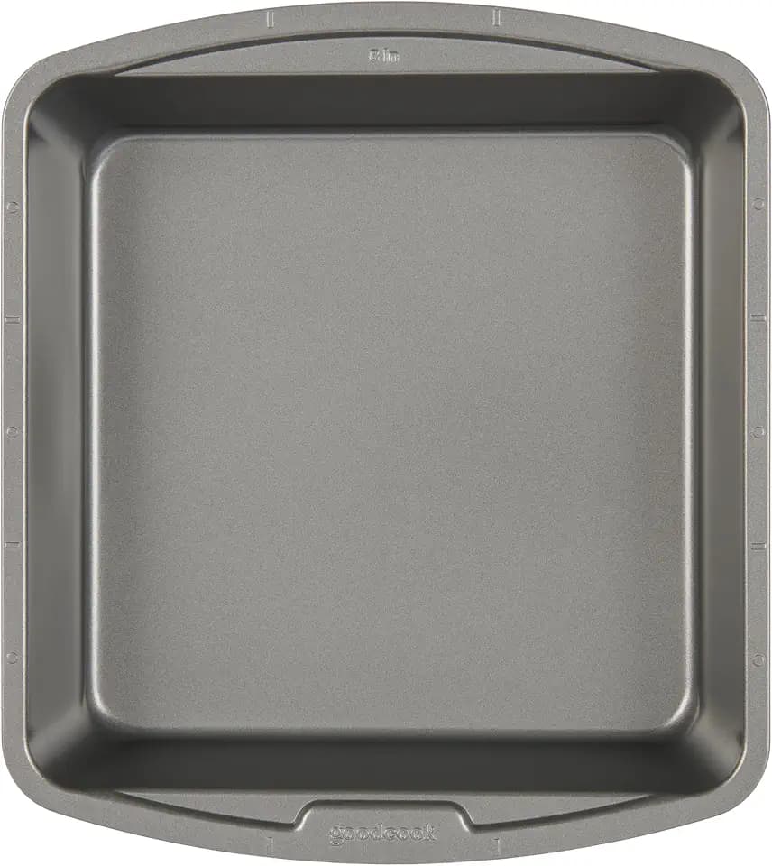 GoodCook Everyday Nonstick Steel Square Pan, 8", Gray