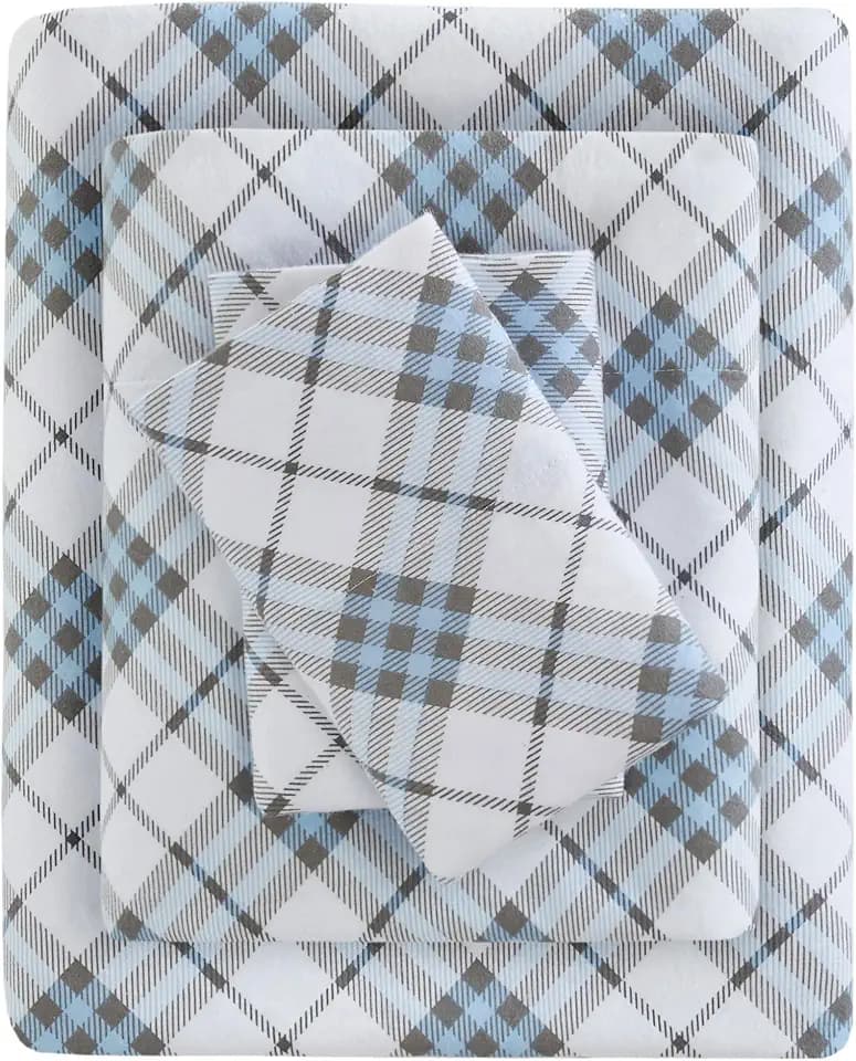 Sleep Philosophy Cozy Flannel Sheets 100% Cotton, Twin XL Sheet Set, 3psc