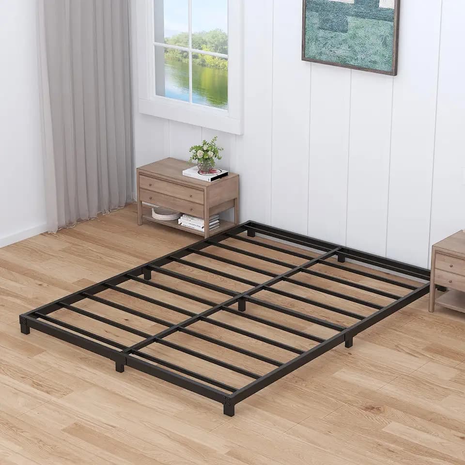 Nailsong 3 Inch Bed Frame Full, Low Profile Full Size Bed Frame