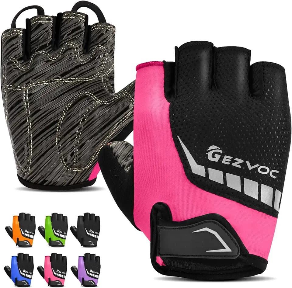 Cycling Gloves Bike Gloves Biking Gloves for Men Women with Shock-Absorbing Pad, Extra Grip,Flexible and Comfortable Fit,Light Weight,Breathable Mountain Bike Gloves