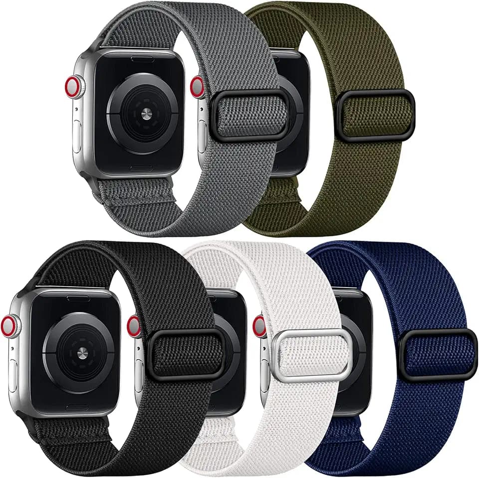 Adorve Nylon Sport Loop Band für Apple Watch Armband 44mm 46mm 45mm 49mm