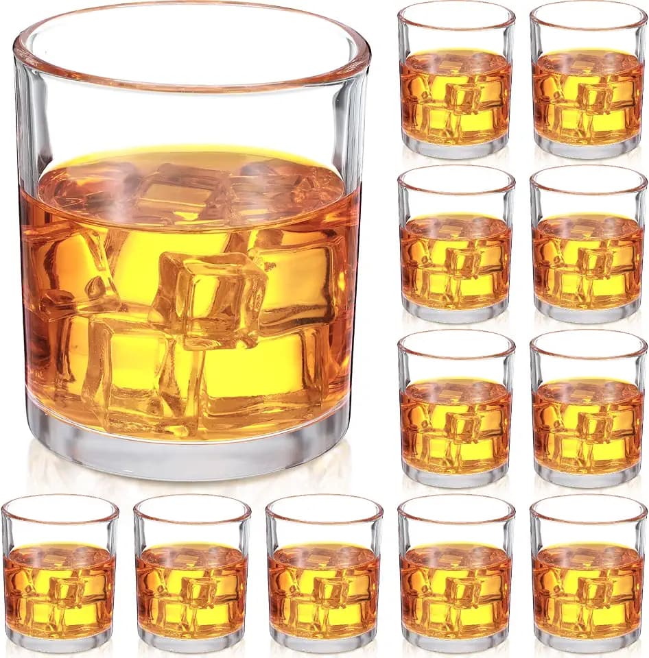 Mimorou 12 Pack Rocks Glasses, 10 oz Old Fashioned Tumblers,Classic