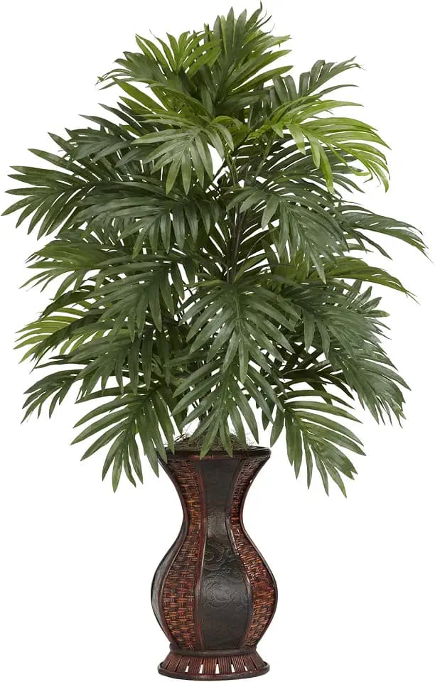 Nearly Natural Areca Palm with Urn Silk Plant