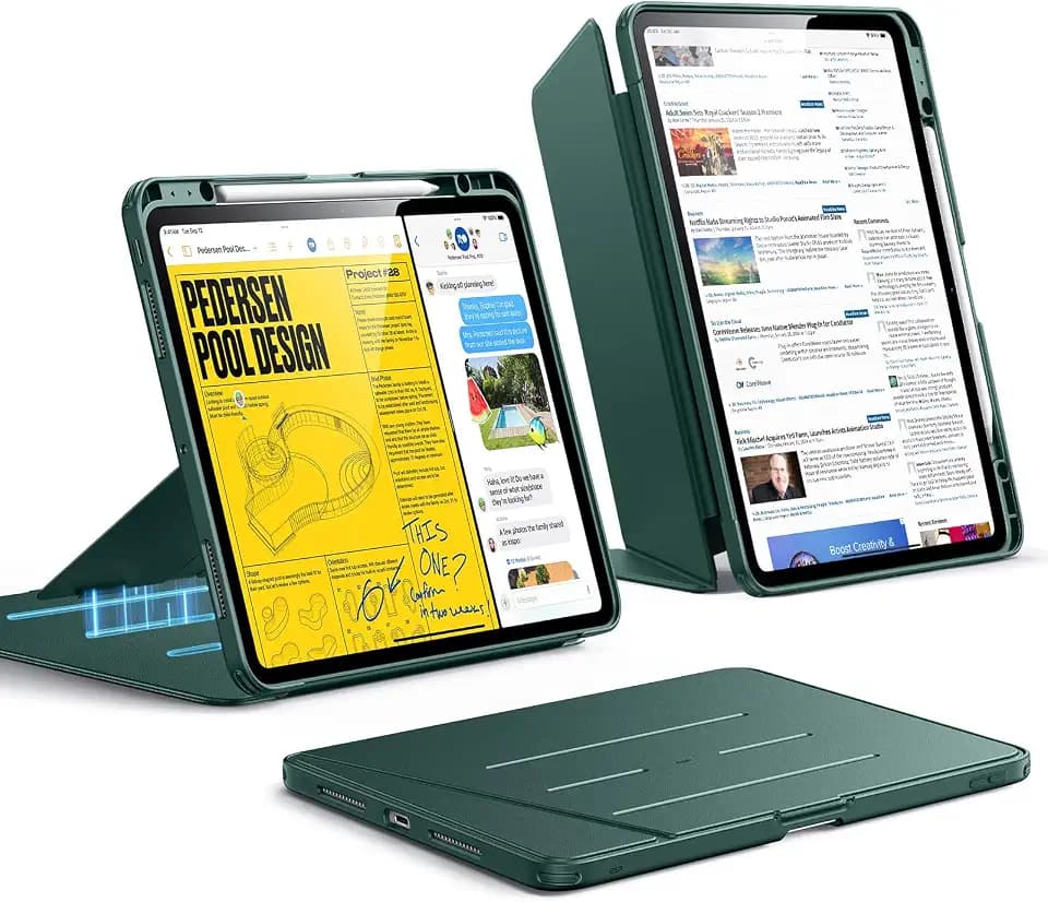 ESR für iPad Pro 13 Zoll Hülle M5/M4 (2025/2024), Flip-Serie, Grün