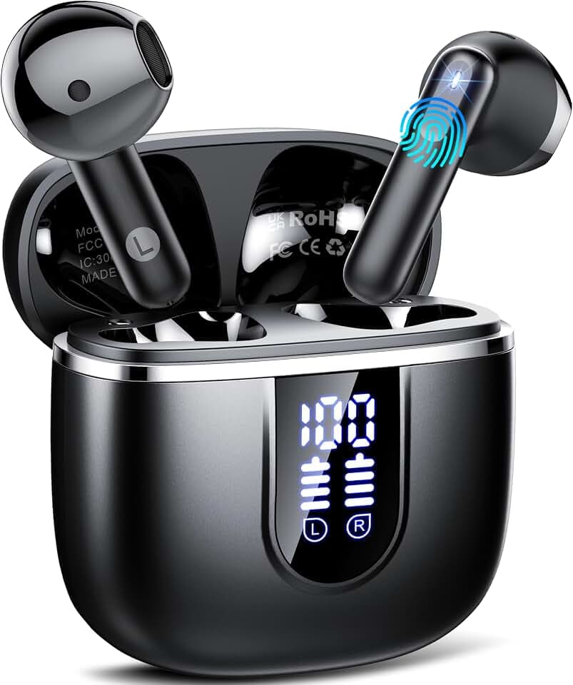Bluetooth Kopfhörer 5.4, Kopfhörer Kabellos Bluetooth In Ear mit 6D Stereo
