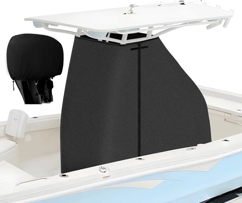 1200D Waterproof T-Top Center Console Boat Cover