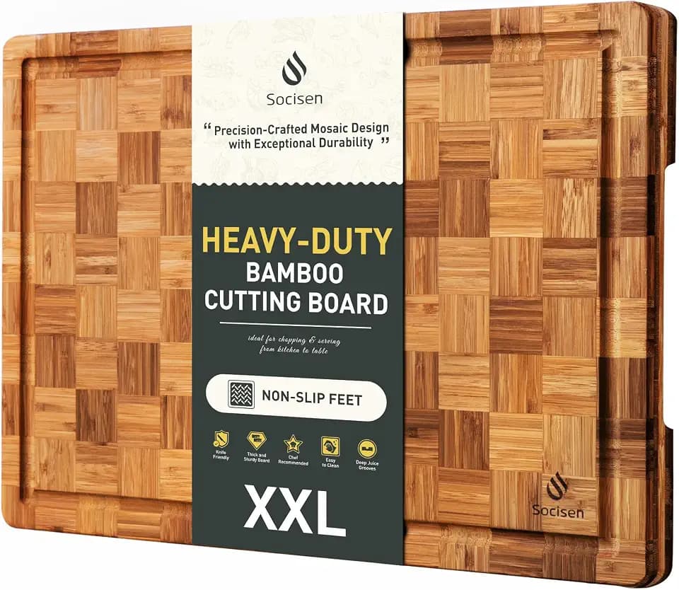 Extra Large Bamboo Wooden Cutting Board Wood Cutting Boards for Kitchen