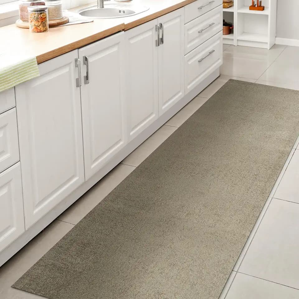 JONATHAN Y Machine Washable Sage Green Runner Rug 2X8 ft, Twyla Classic Solid Low-Pile for Living Room, Bedroom, Kitchen, Office, Easy-Cleaning, High Traffic, Pet-Friendly, Non-Shedding (WSH300H-28)