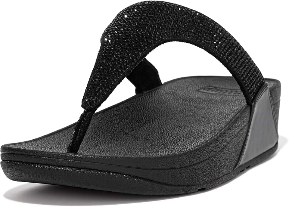 FitFlop Women's Lulu Crystal Embellished Toe-Post Sandals