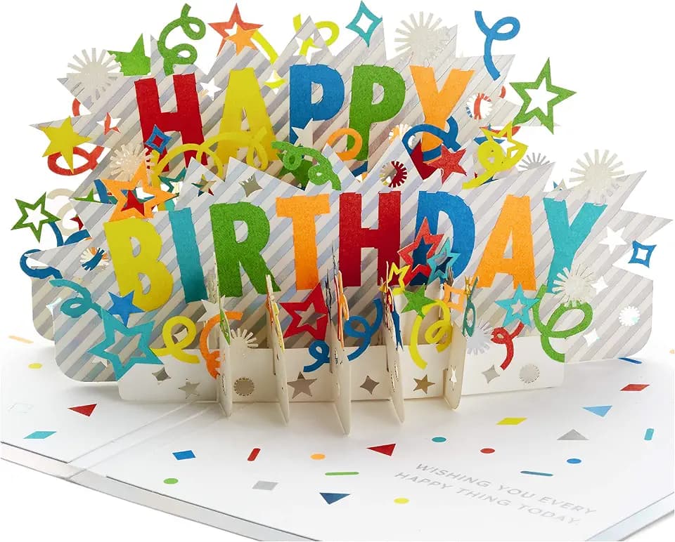 Hallmark Signature Birthday Pop Up Card (Wishing You Every Happy Thing)
