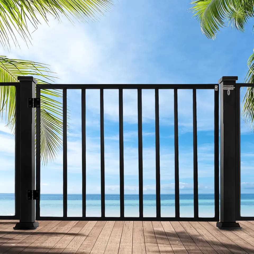 38"X48" Deck Fence Gate Kit for Deck, Patio, Yard and Garden