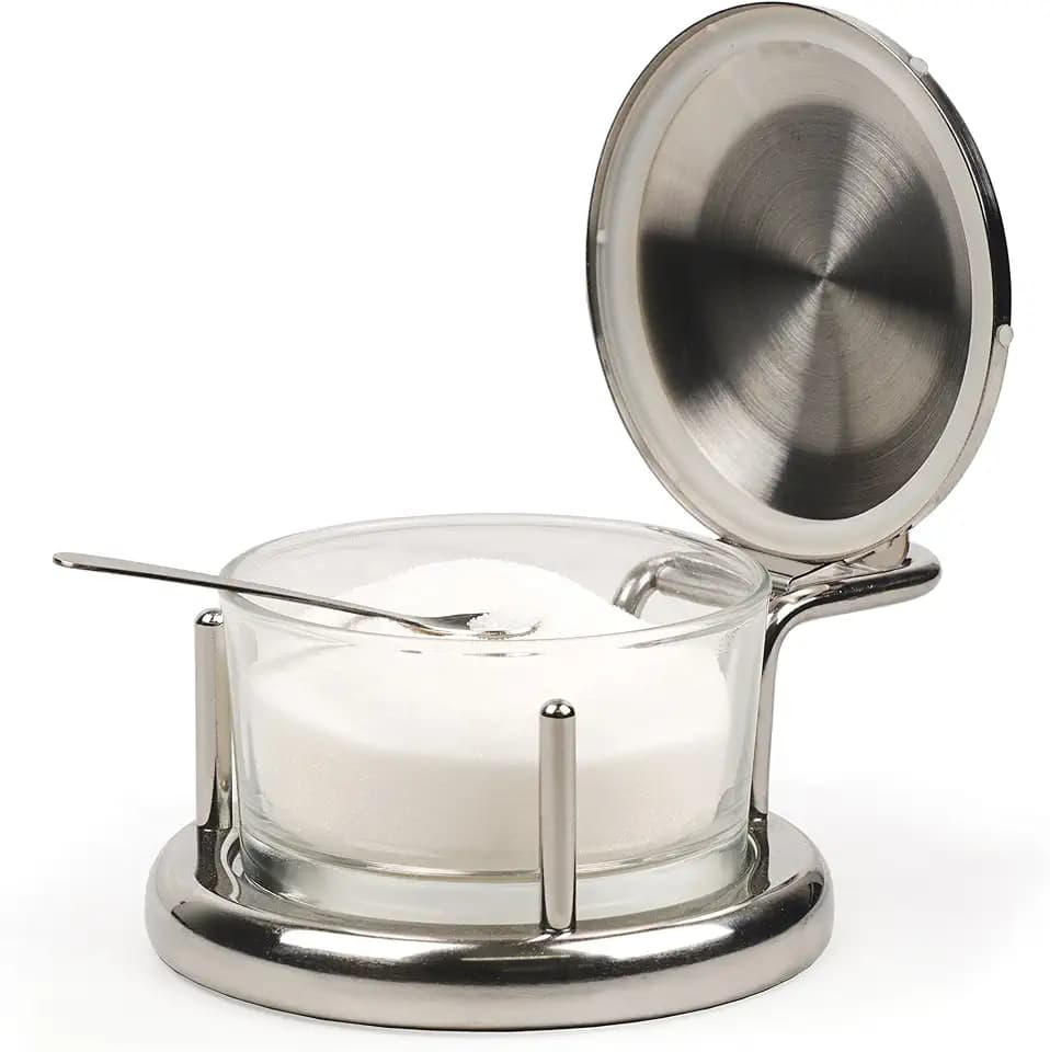 RSVP Stainless Steel Endurance Salt Server with Spoon
