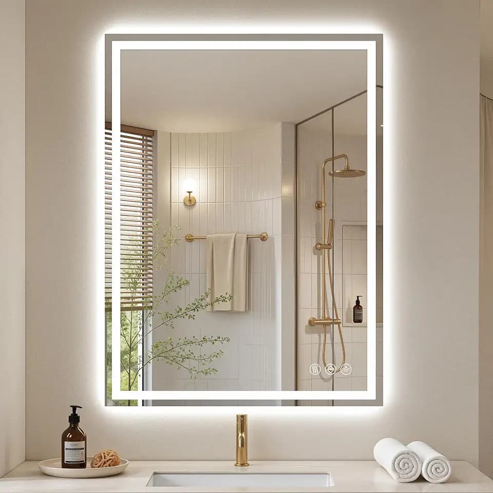 36"x 30" LED Bathroom Mirror with Lights