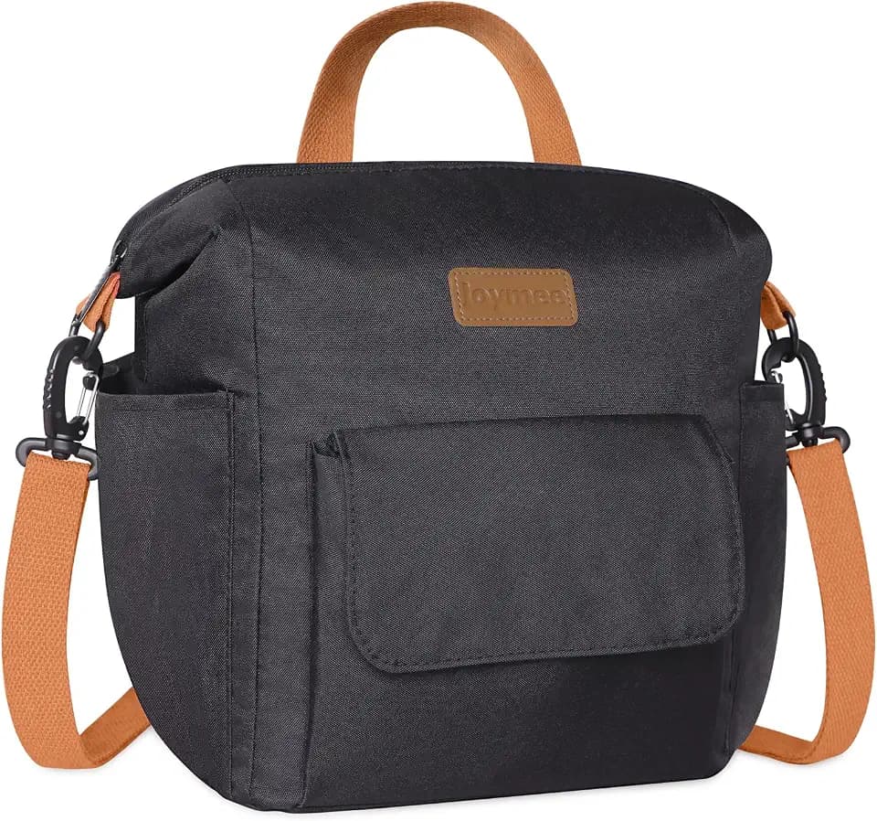 Joymee Insulated Lunch Bag For Women Reusable Leakproof -Black