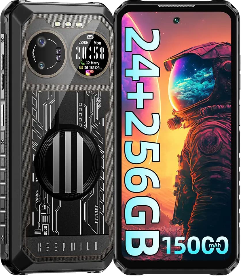 B2 Ultra Outdoor Smartphone (2023), 15000mAh Android 13 Outdoor Handy Ohne Vertrag, 24GB+256GB/1TB Baustellenhandy, 200MP+64MP Nachtsicht, 120Hz 6.78" FHD+, G99/ IP68/69K /Dual SIM 4G/NFC/OTG