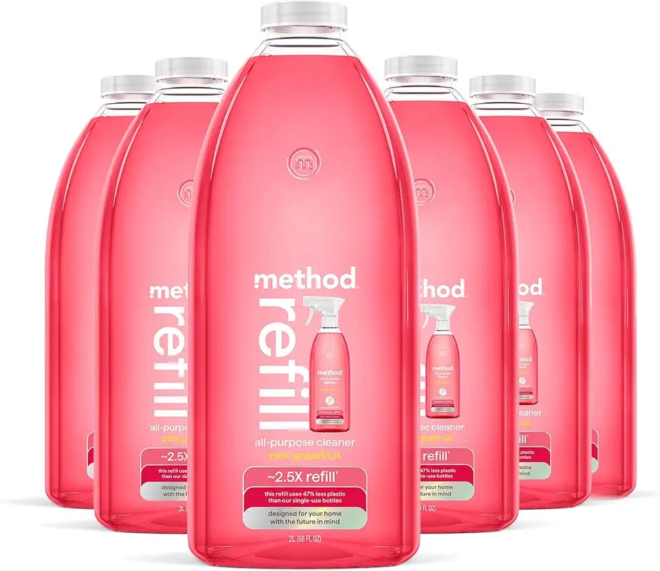 method All-Purpose Cleaner Refill, Pink Grapefruit, 68 fl oz, 6 pack