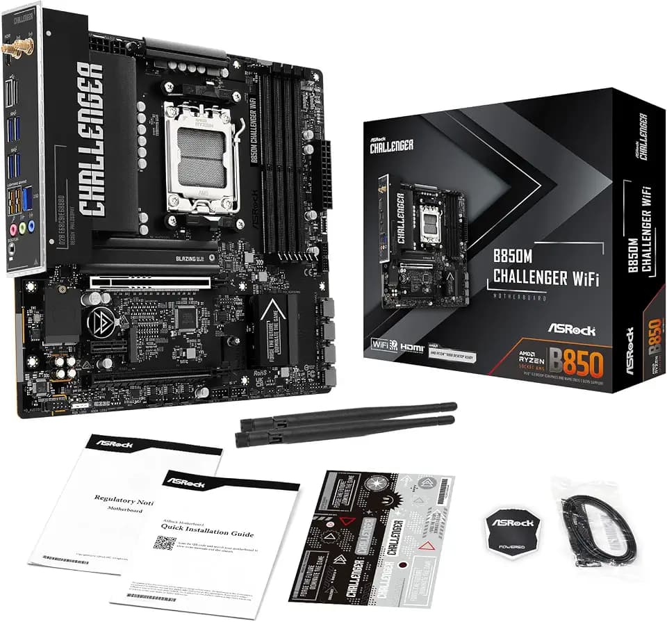 B850M Challenger WiFi AM5 mATX HDMI/ DP