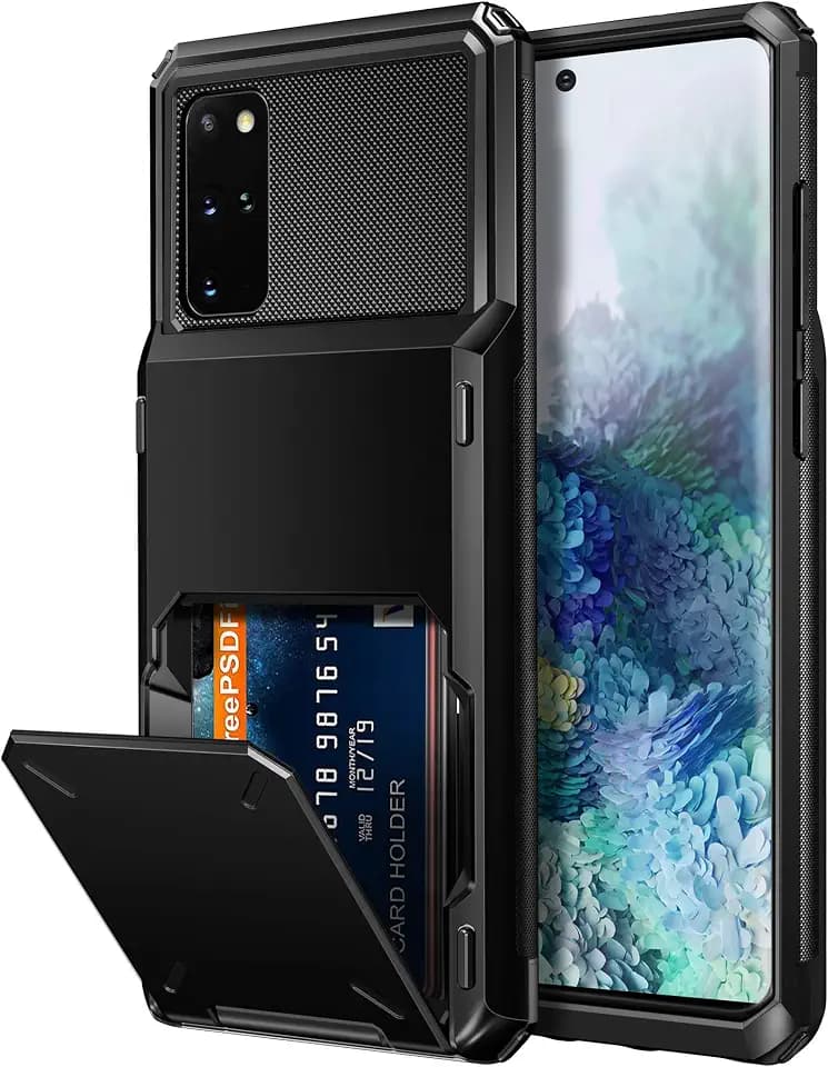 Vofolen for Samsung Galaxy S20 Wallet Case with Card Holder Women Men Black