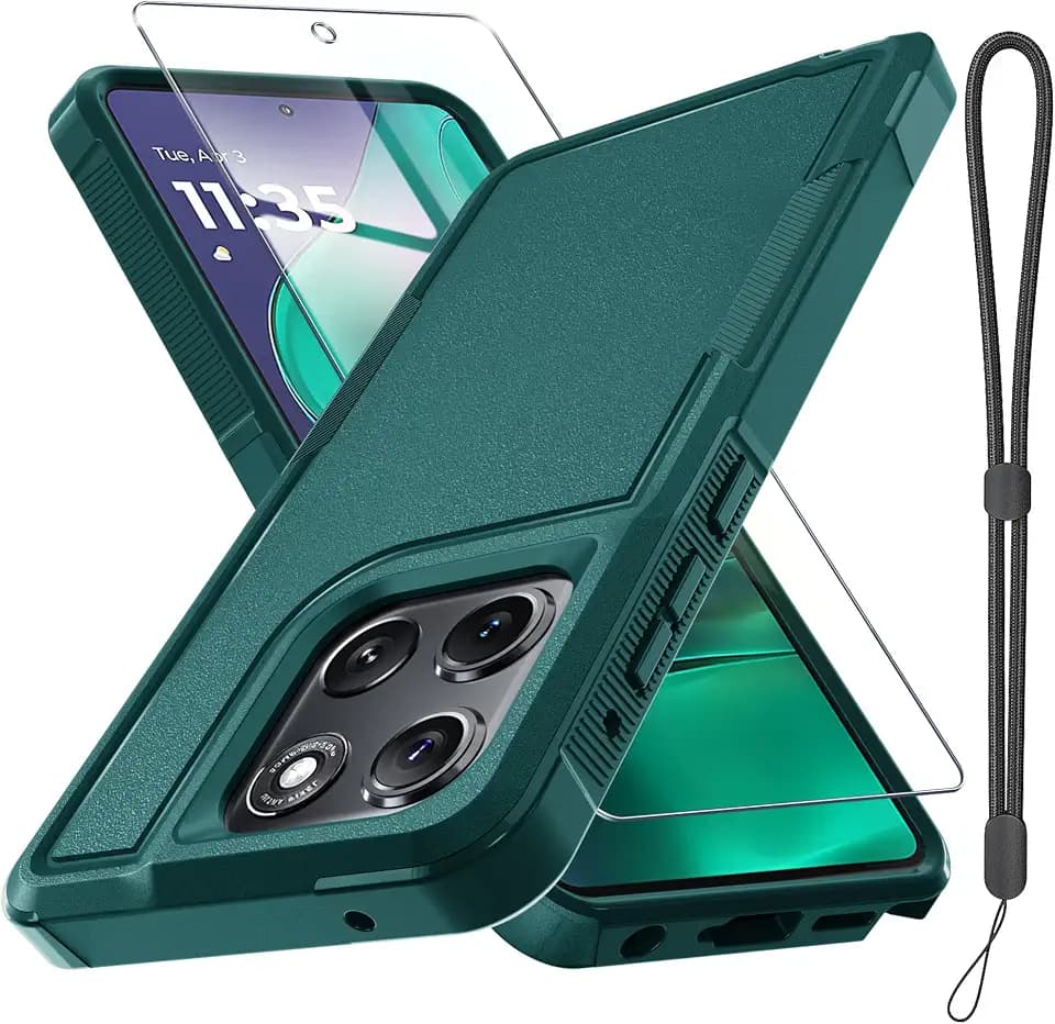 for Moto G Stylus 5G 2026/2025 Case,Full Body Heavy Duty Cover,Dark Green