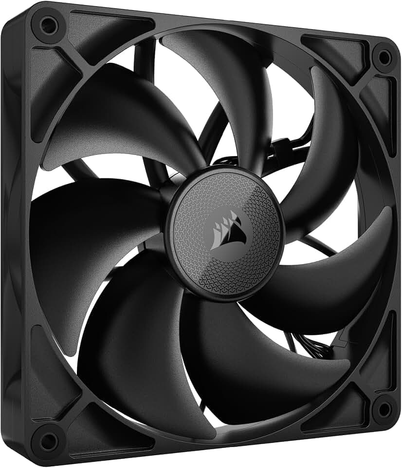 CORSAIR iCUE LINK RX140 140mm PWM-Lüfter - Magnetisches Kuppellager - Einzelner Lüfter - Schwarz