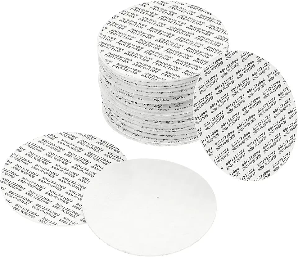 PATIKIL 83mm/3.27" Foam Lid Liner 50Pcs PS Foam Pressure Sensitive Seal