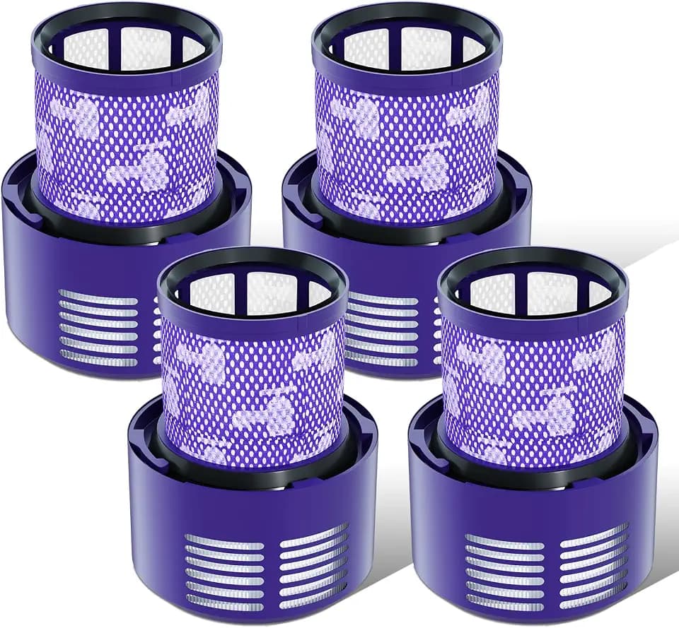 Vacuum Filter Replacement Parts Compatible with Dyson Cyclone V10 Series, V10 Total Clean, V10 Absolute, V10 Animal, V10 Motorhead, SV12 Vacuums, Compare to Part 969082-01 (V10-4 Pack)