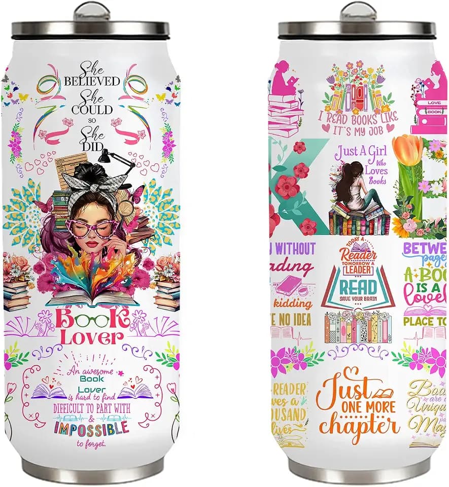 Book Lovers Gifts for Women Bookish Gifts Bookworm Tumbler 17 Oz