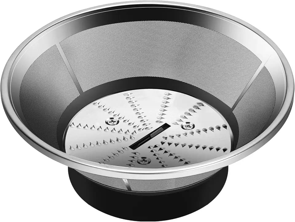 Drkerr BR-1 Mesh Filter Basket Compatible with Models JE95XL, JE98XL, BJE200XL Juicers, SP0010662 Blender Basket Assembly - Ready to Use Mesh Bowl, Upgraded Titanium-coated Blades and Base