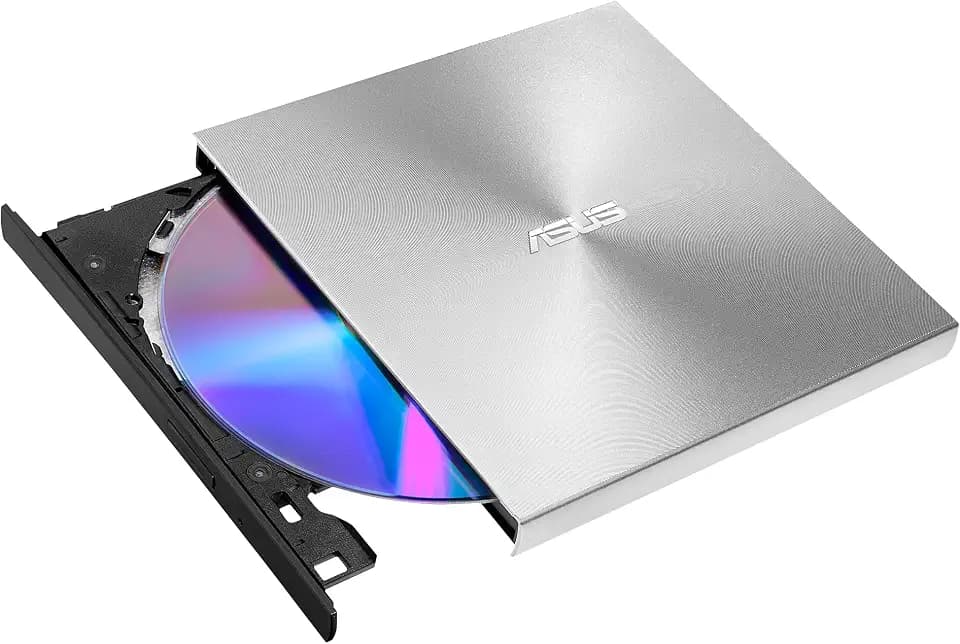 ASUS ZenDrive U8M externes DVD-Laufwerk/Brenner (Silber, USB-C, M-DISC) 90DD0292-M29000