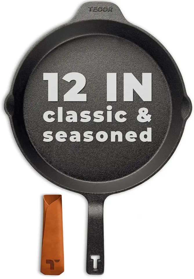 Classic Cast Iron Skillet 12 Inch | No PFAS I German-Engineered